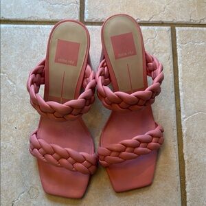 Dolce Vita Pink Braided Women's Sandals